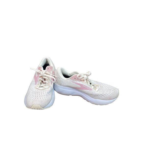 Brooks Ghost 15 Womens yellow pink Running Sneakers Size 6.5B SKU 9172 - Picture 1 of 13